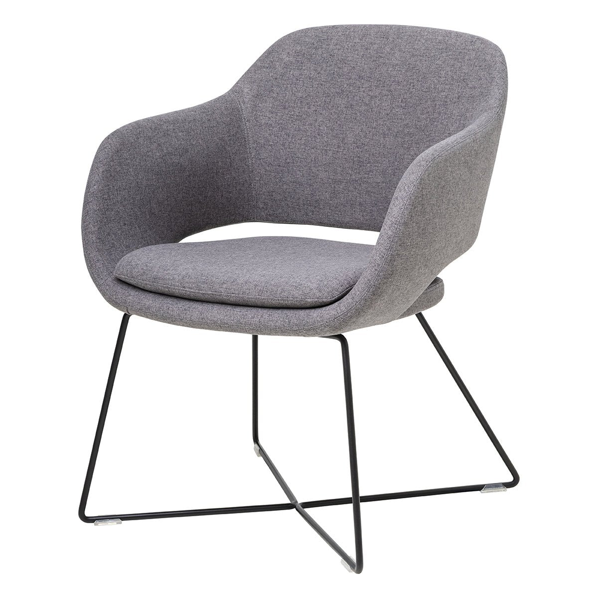 Elaro Armchair Metal Onyx | Office Furniture Designs