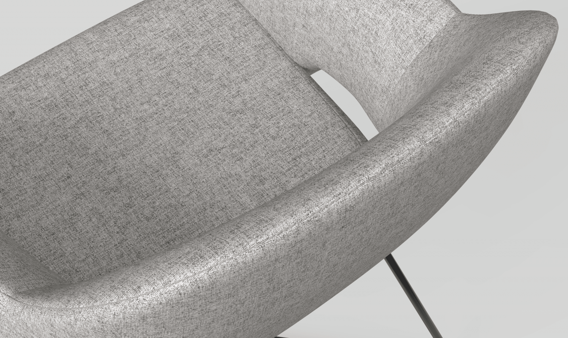 Elaro Armchair Metal Onyx | Office Furniture Designs