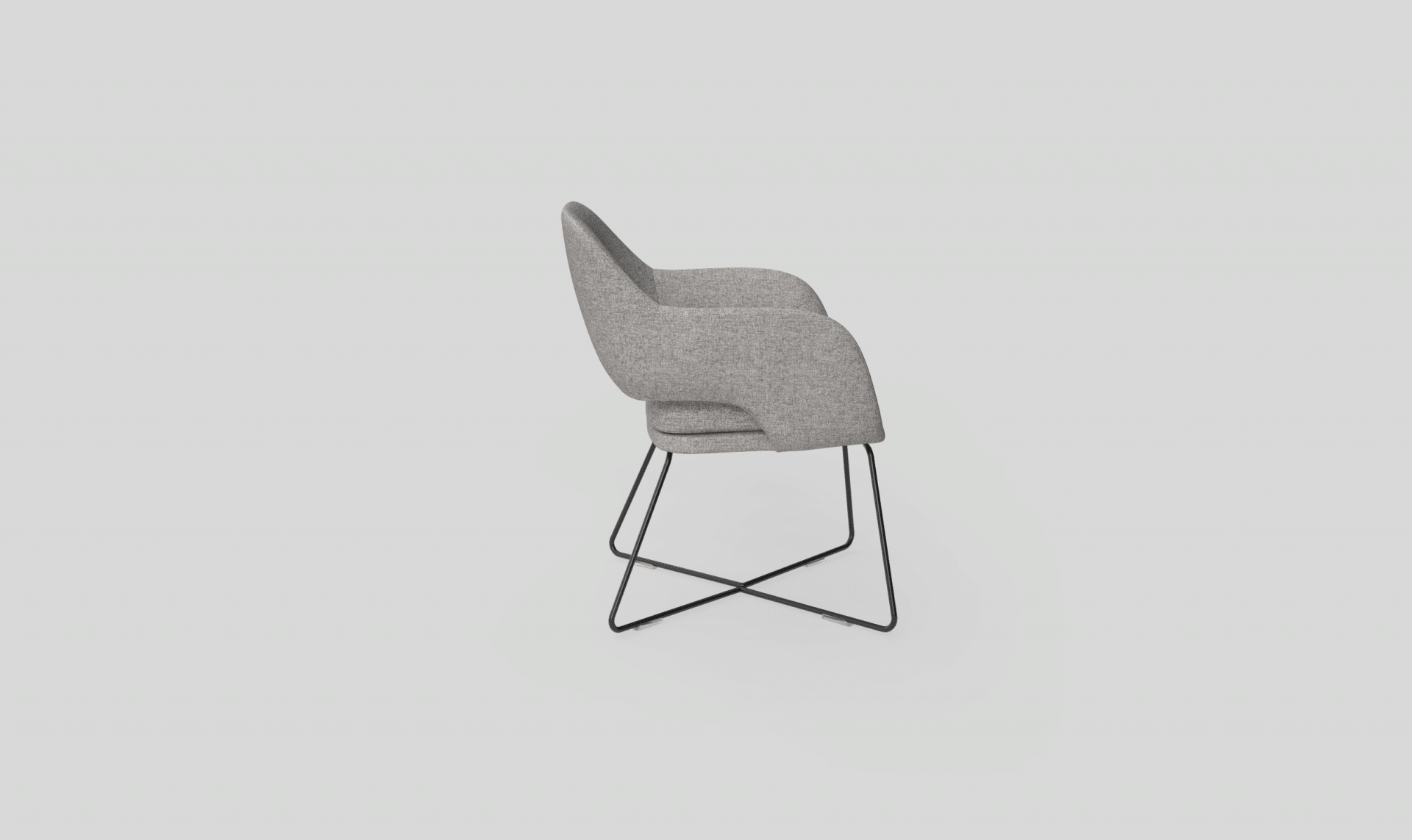 Elaro Armchair Metal Onyx | Office Furniture Designs