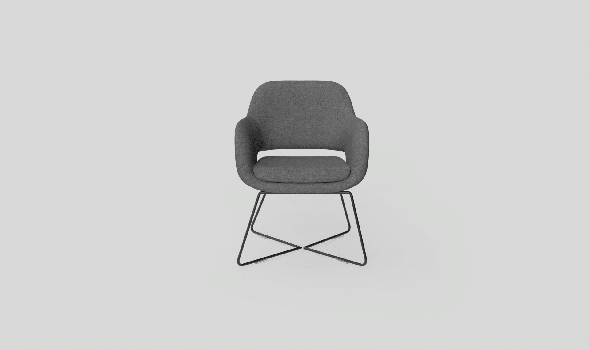 Elaro Armchair Metal Onyx | Office Furniture Designs