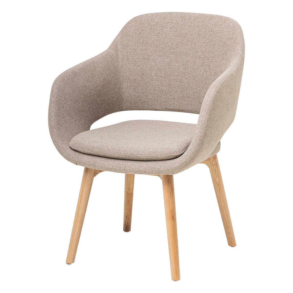 Elaro Armchair Wood Walnut | Office Furniture Designs
