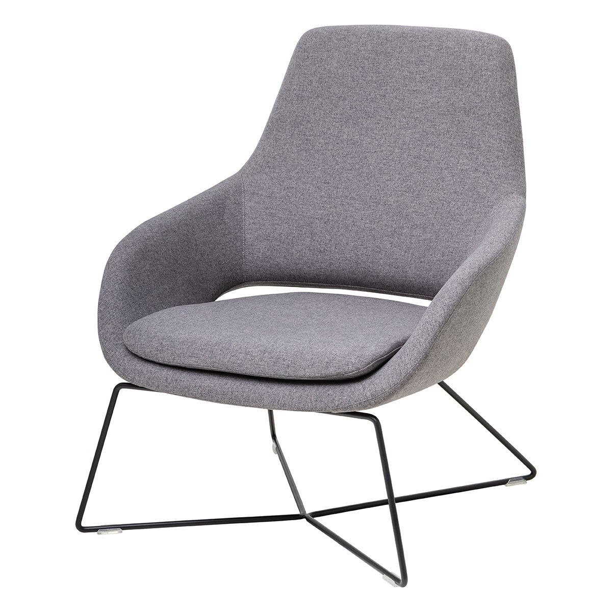 Elaro Lounge Chair Metal Onyx | Office Furniture Designs