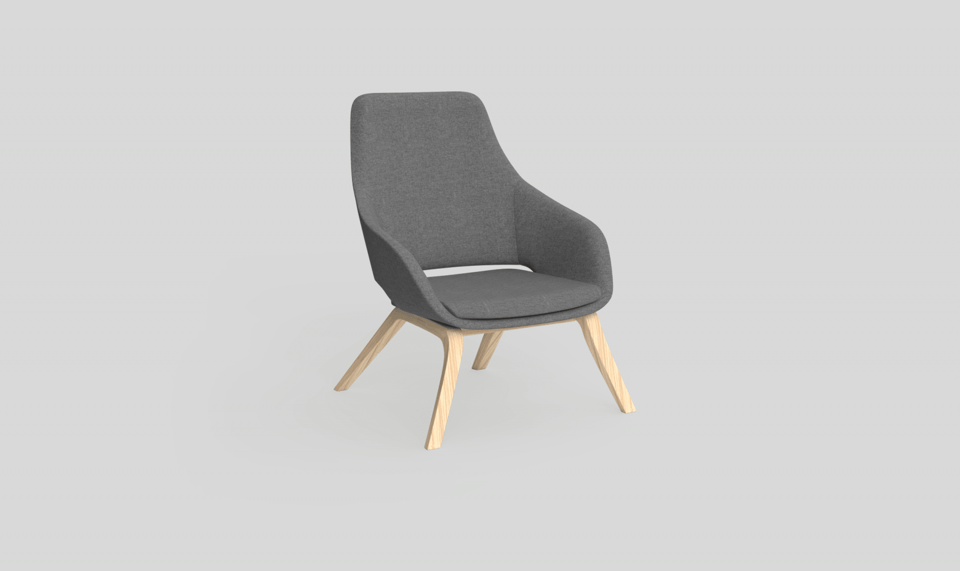 Elaro Lounge Chair Metal Onyx | Office Furniture Designs