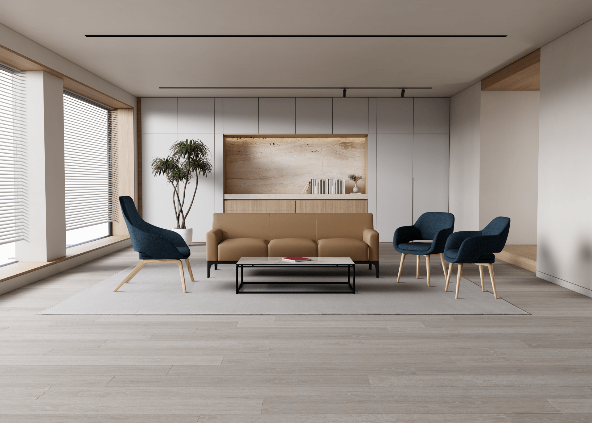 Elaro Lounge Chair Metal Onyx | Office Furniture Designs