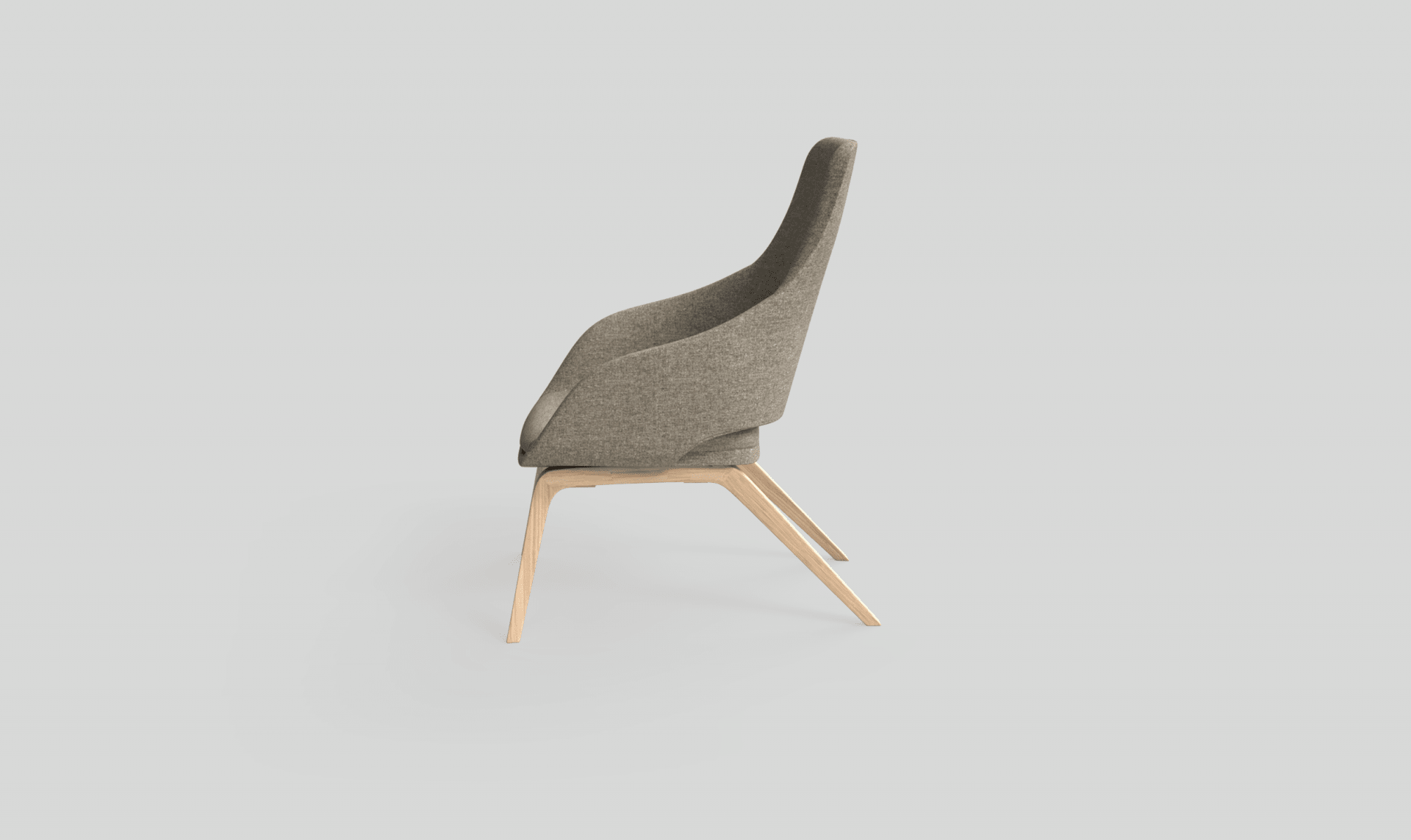 Elaro Lounge Chair Metal Onyx | Office Furniture Designs