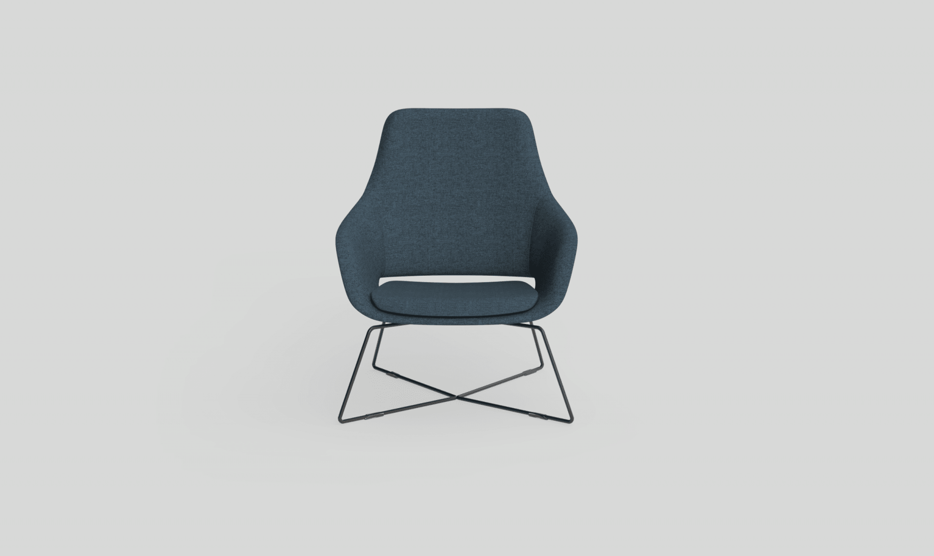 Elaro Lounge Chair Metal Onyx | Office Furniture Designs