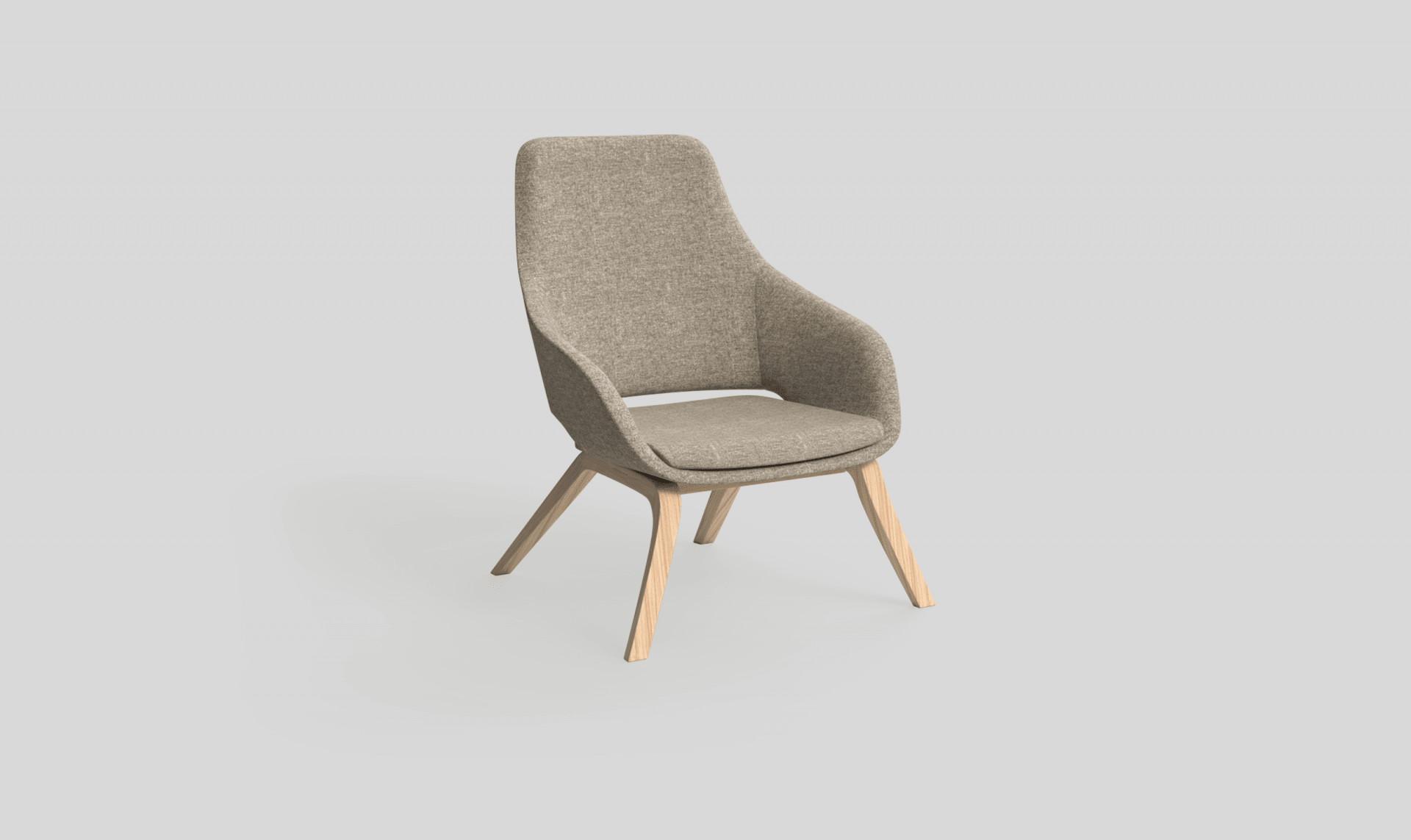 Elaro Lounge Chair Metal Onyx | Office Furniture Designs