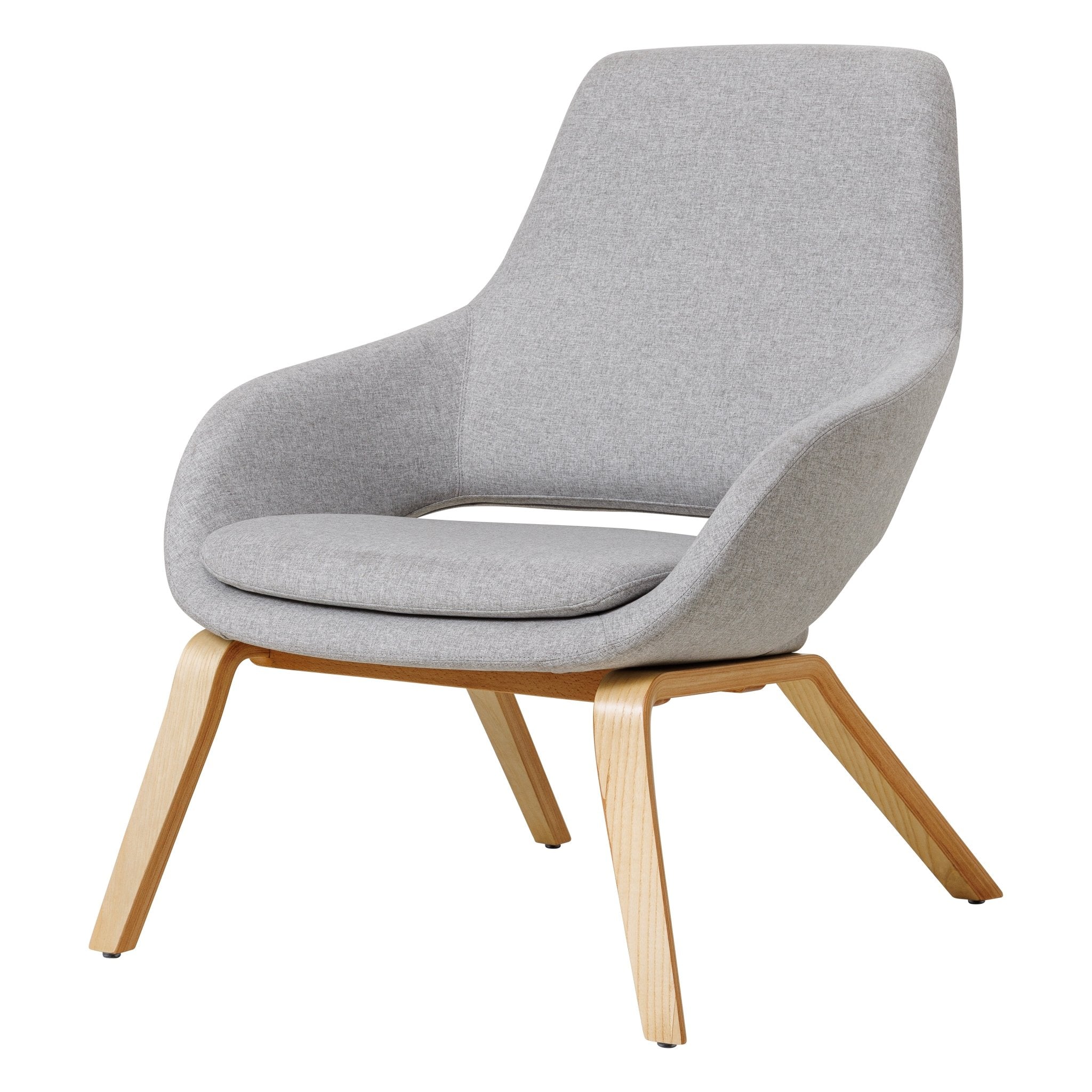 Elaro Lounge Chair Wood Grey Mist | Office Furniture Designs