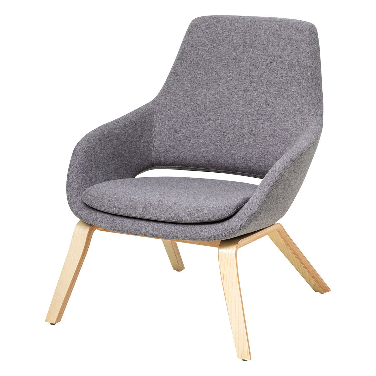 Elaro Lounge Chair Wood Onyx | Office Furniture Designs