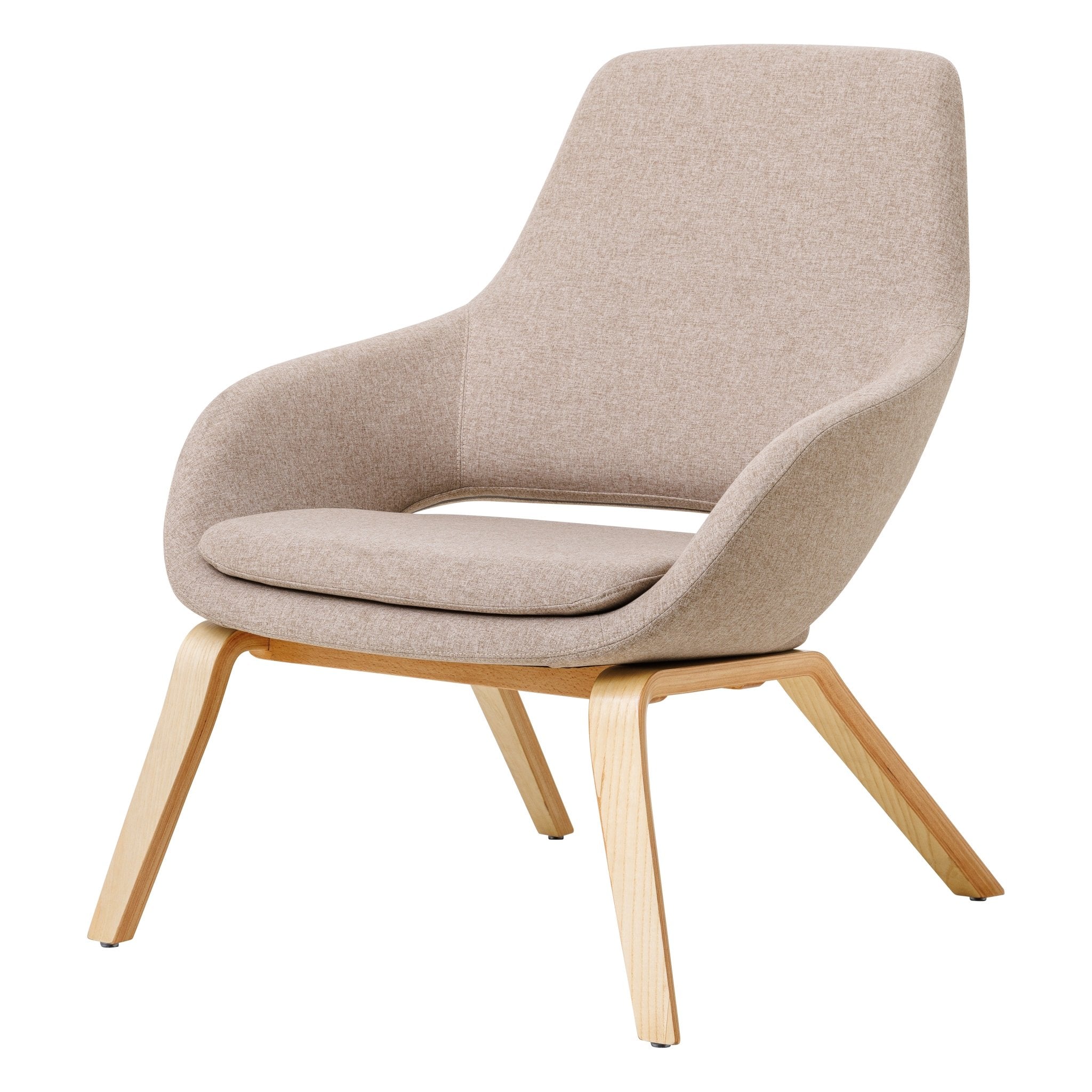 Elaro Lounge Chair Wood Walnut | Office Furniture Designs