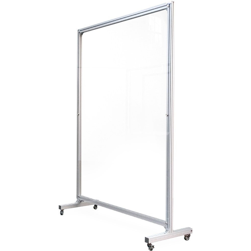 Element Mobile Screen Guard Straight Edge 1200W x 1800mmW Clear 1200W x 1800H Clear | Office Furniture Designs