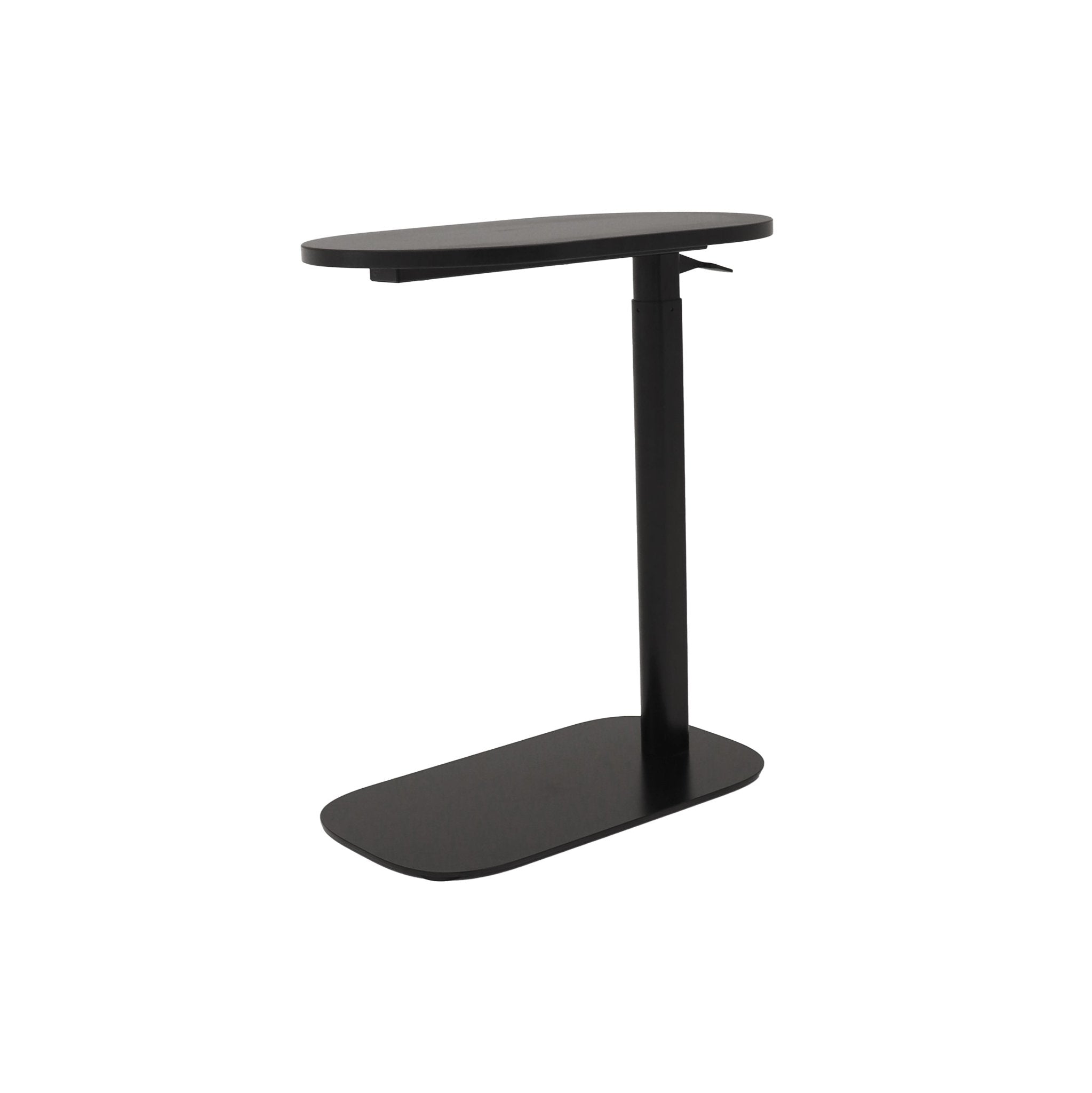 Eos Height Adjustable Side Table Black Black | Office Furniture Designs