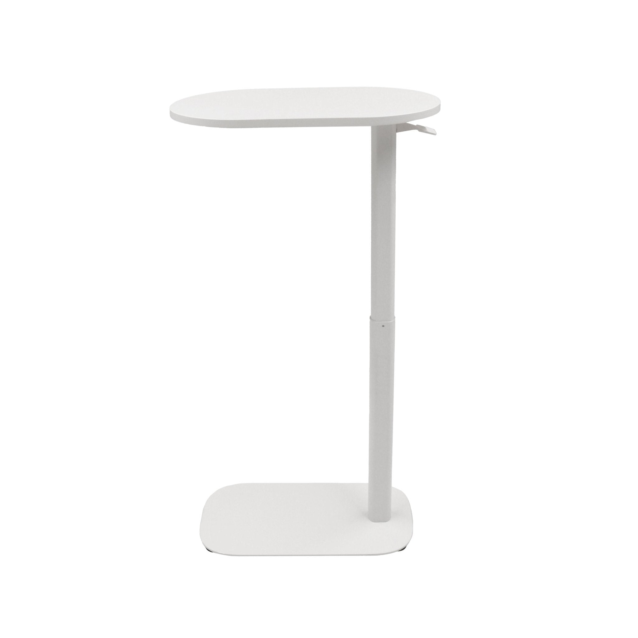 Eos Height Adjustable Side Table Natural White White | Office Furniture Designs