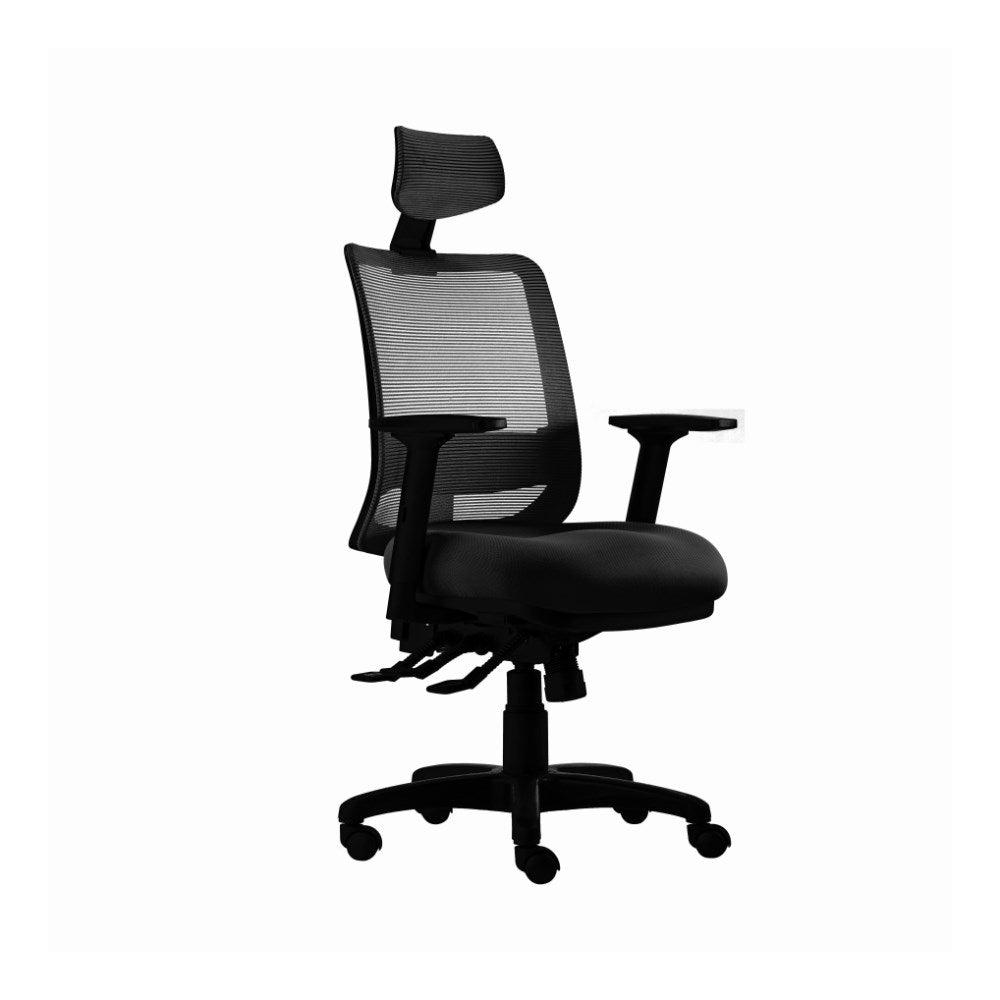 Epic High Back Office Chair Arms Mesh Back With Arms Black | Office Furniture Designs