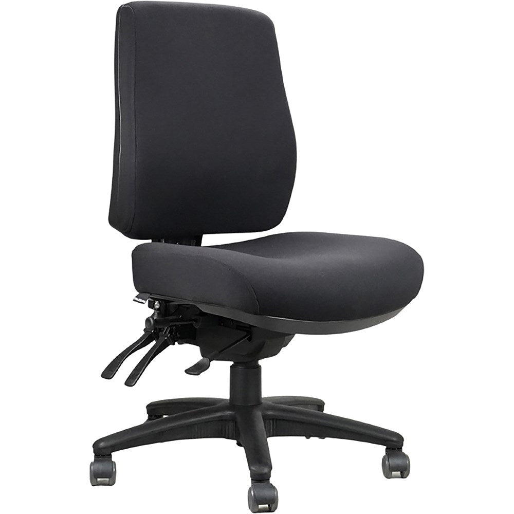 Ergo Chair Black High Back Air Operator Black | Office Furniture Designs