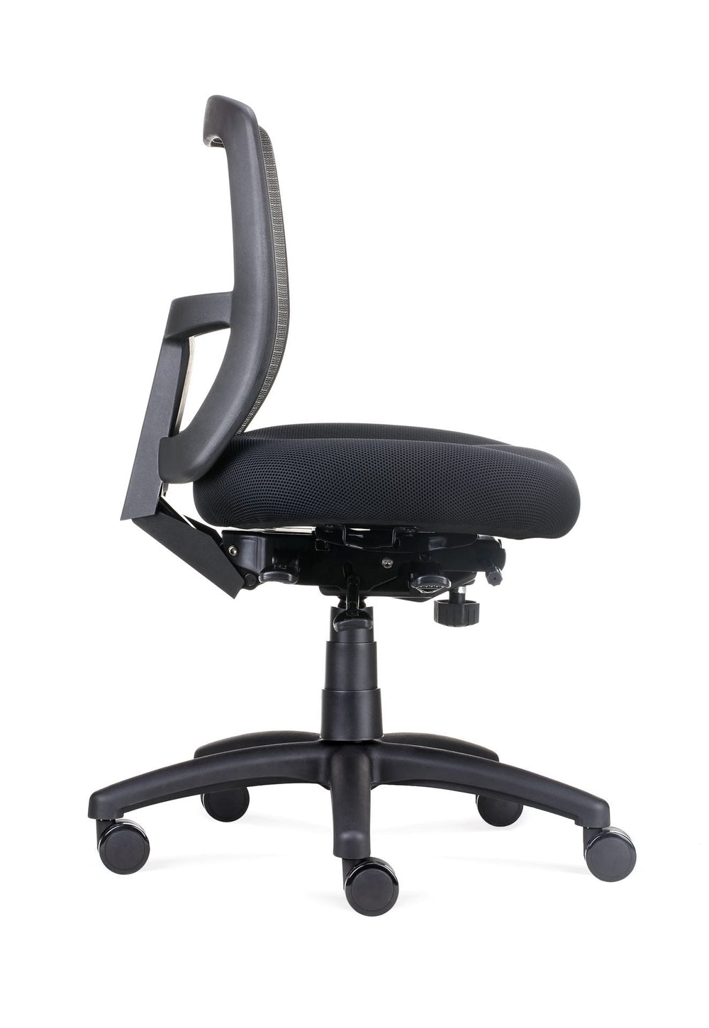 Ergo Task Chair High Mesh Back Black Fabric | Office Furniture Designs