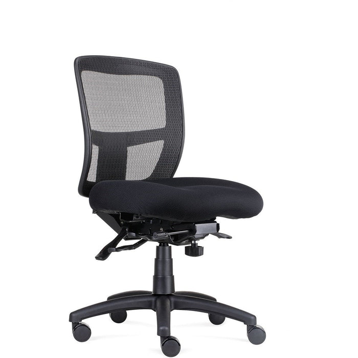 Ergo Task Chair High Mesh Back Black Fabric | Office Furniture Designs