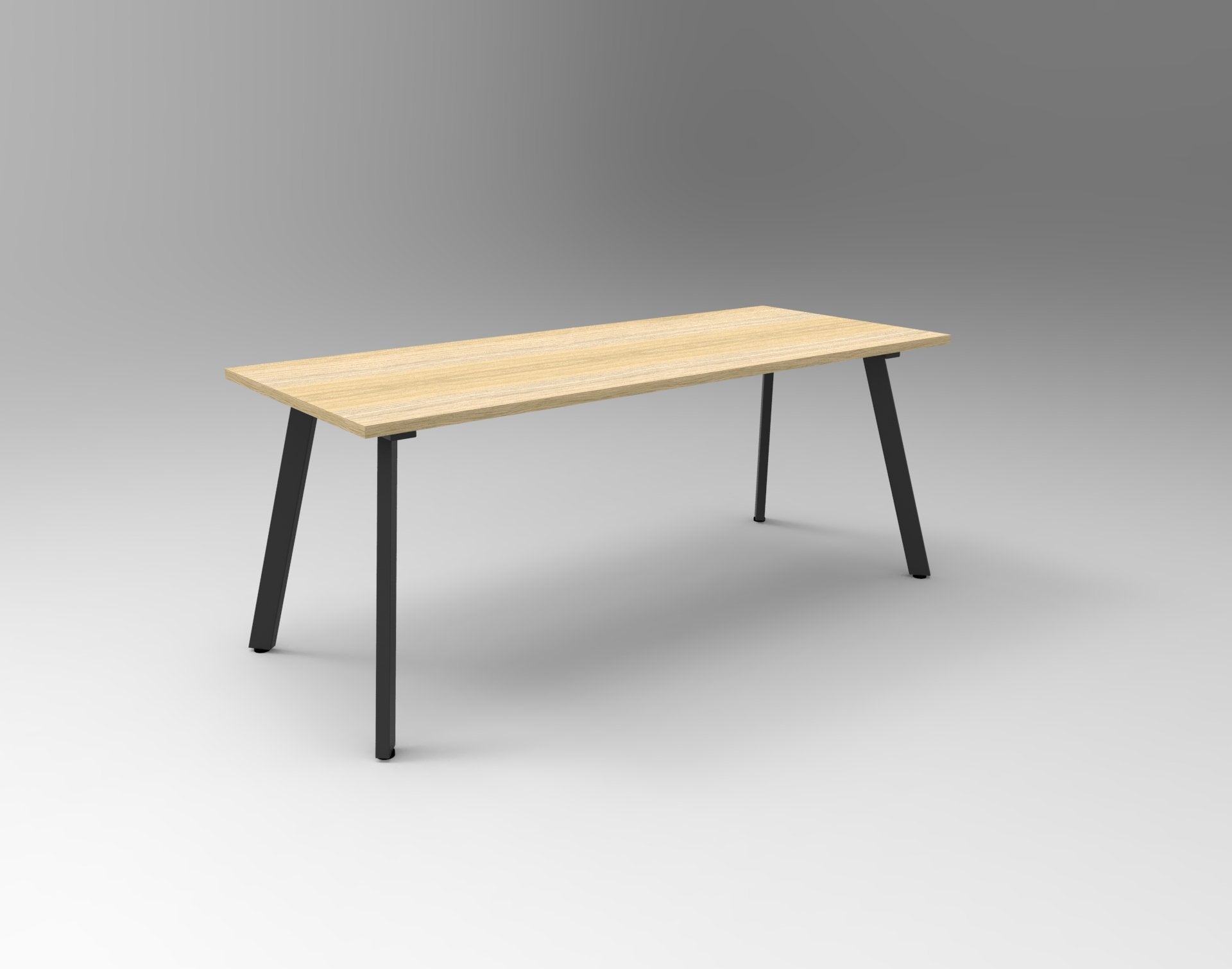 Eternity Meeting And Boardroom Table 1500W x 750D x 730H Black & Oak | Office Furniture Designs