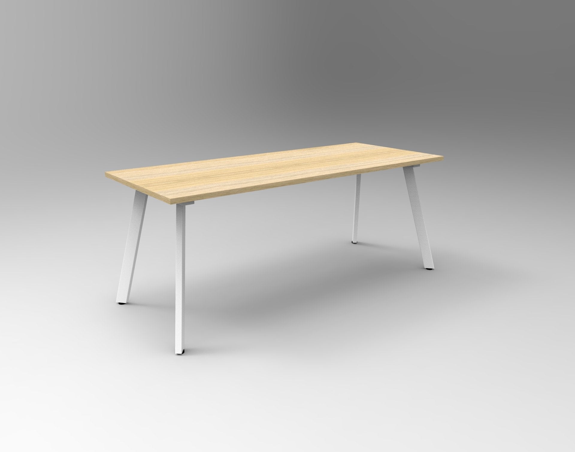 Eternity Meeting And Boardroom Table 1800W x 750D x 730H White & Oak | Office Furniture Designs