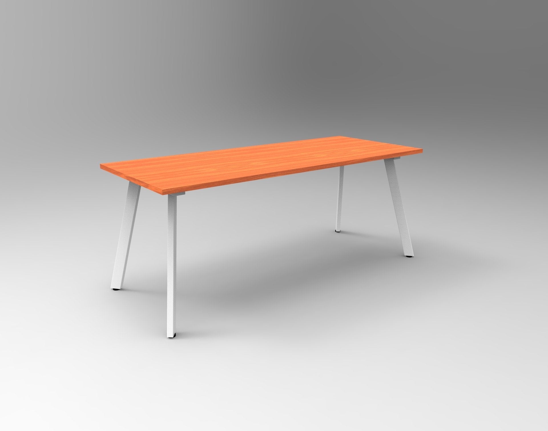 Eternity Meeting And Boardroom Table 1800W x 900D x 730H Cherry & White | Office Furniture Designs