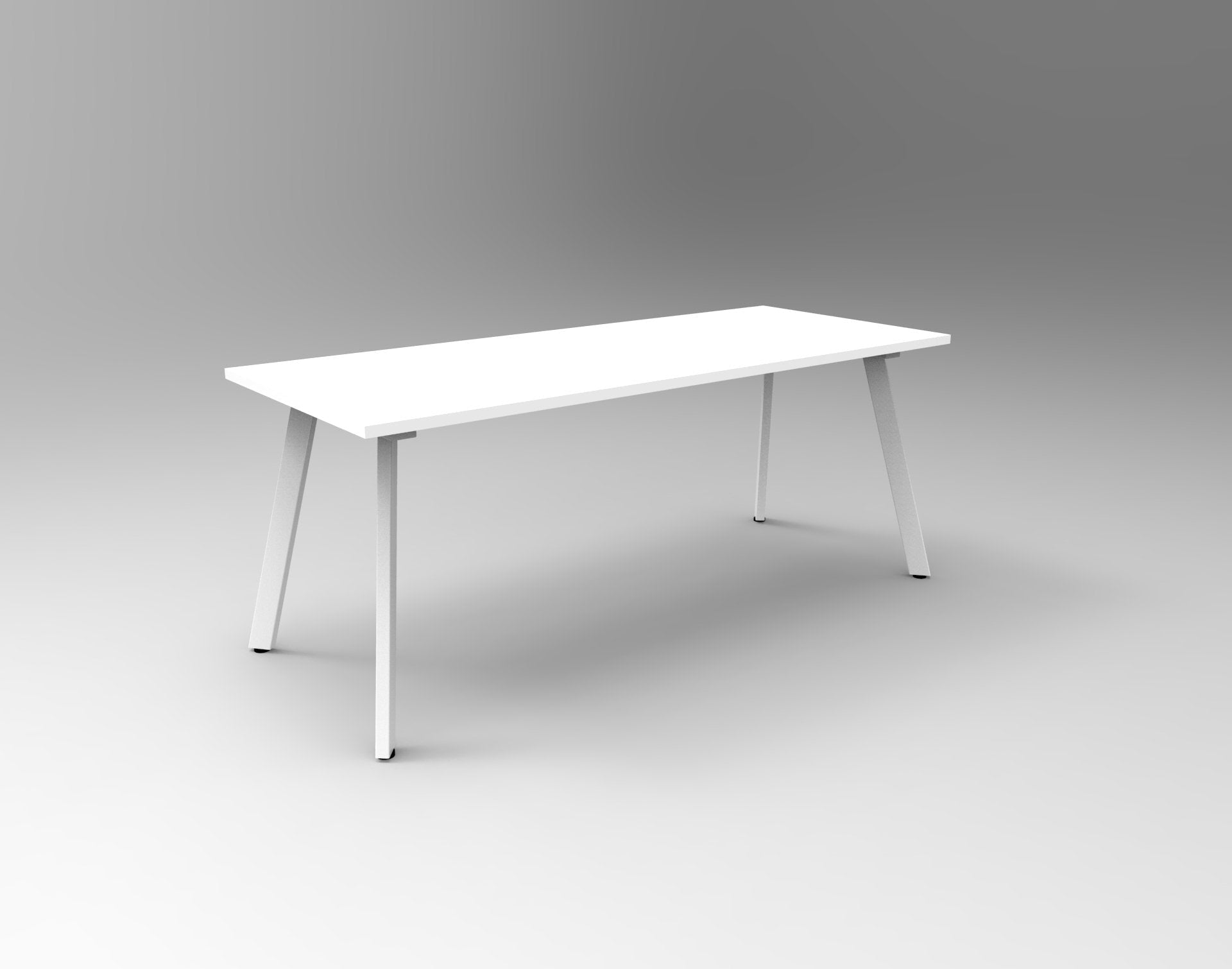 Eternity Meeting And Boardroom Table 1800W x 900D x 730H White & White | Office Furniture Designs