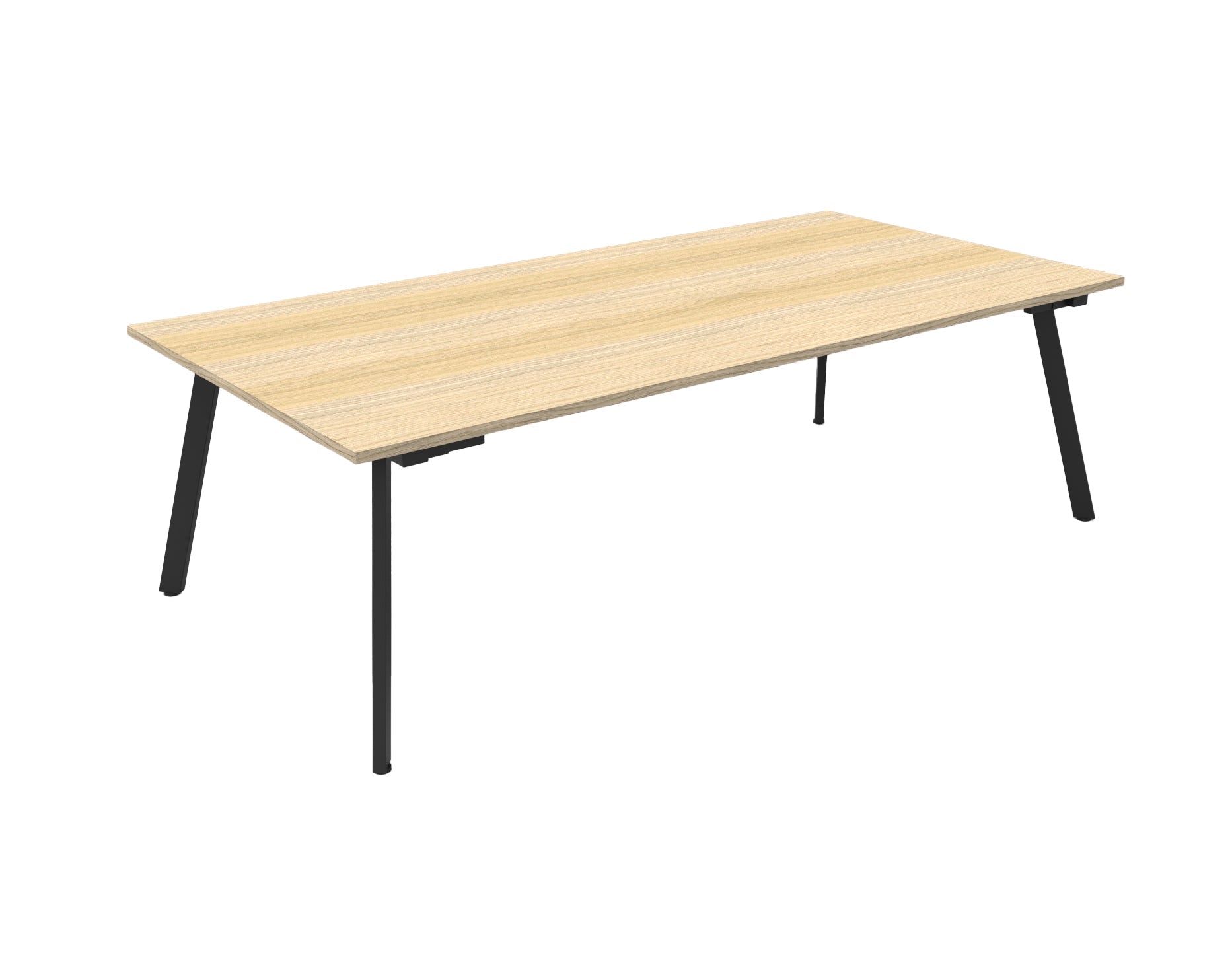 Eternity Meeting And Boardroom Table 2100W x 750D x 730H Black & Oak | Office Furniture Designs