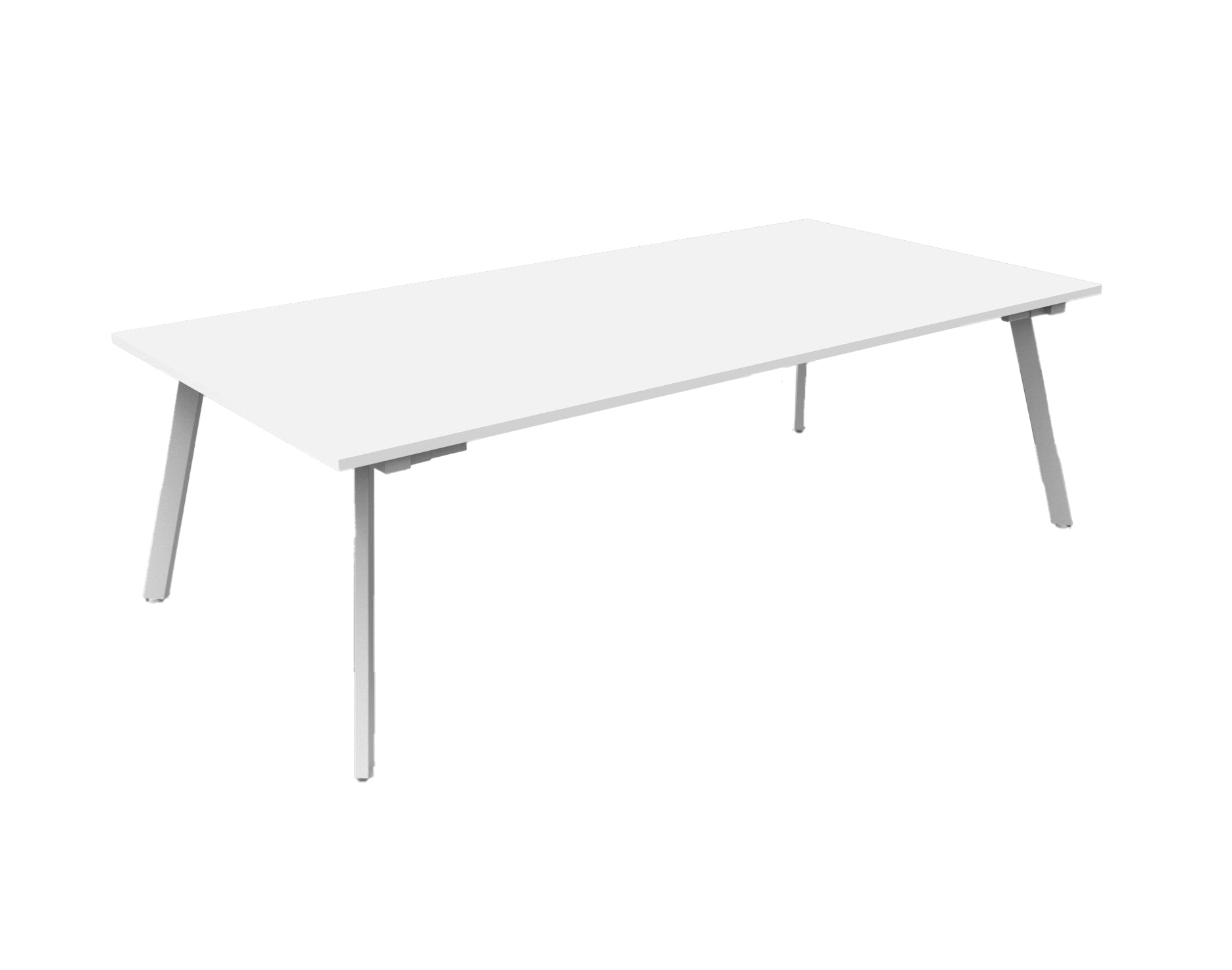Eternity Meeting And Boardroom Table 2100W x 750D x 730H White & White | Office Furniture Designs