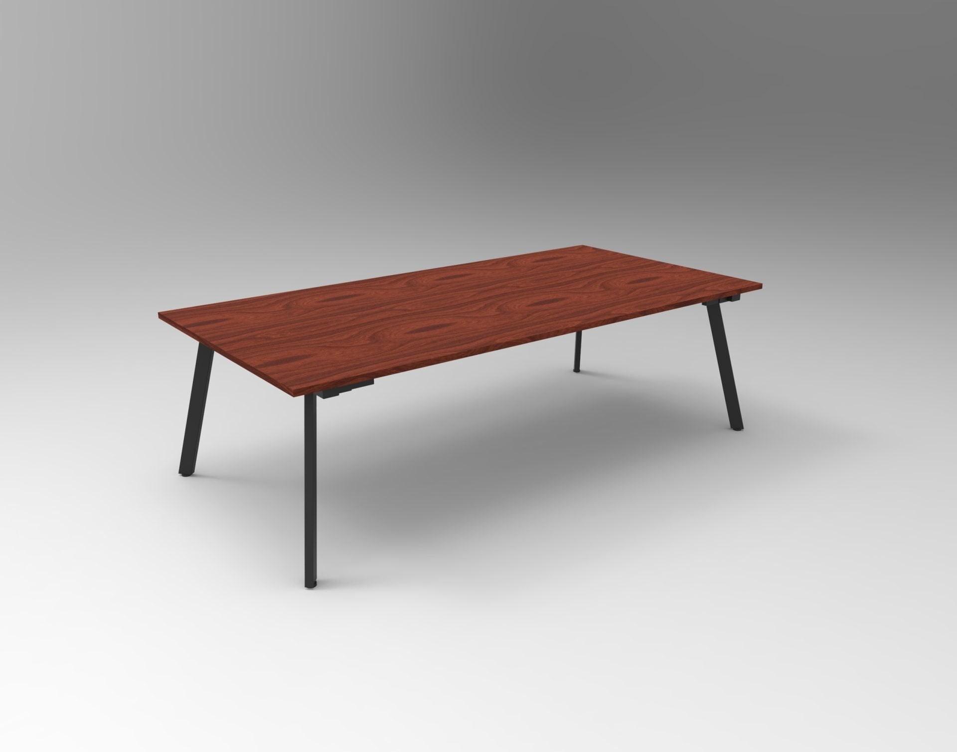 Eternity Meeting And Boardroom Table 2400W x 1200D x 730H Appletree & Black | Office Furniture Designs