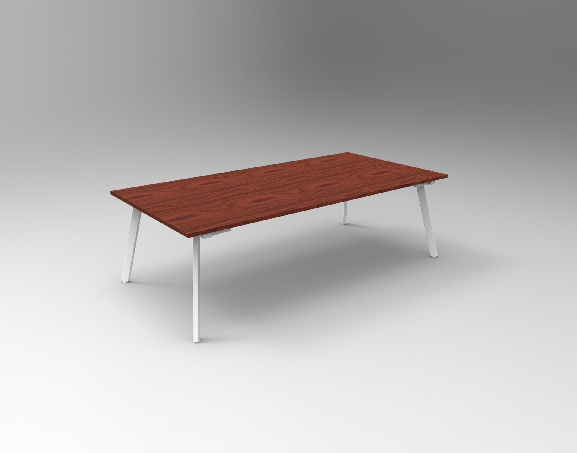 Eternity Meeting And Boardroom Table 2400W x 1200D x 730H Appletree & White | Office Furniture Designs