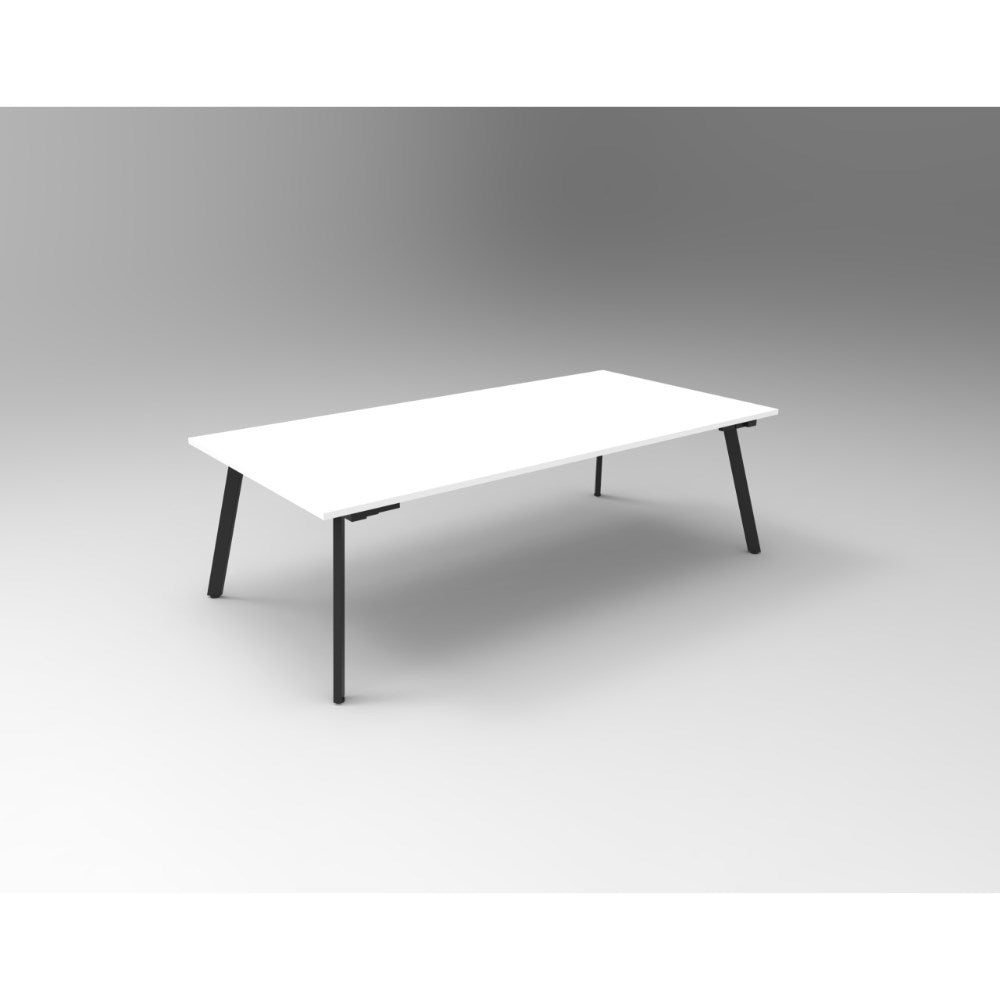 Eternity Meeting Table Black & White 2100W x 750D x 730H | Office Furniture Designs