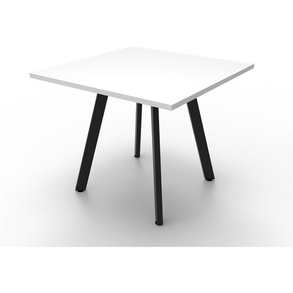 Eternity Meeting Table Black & White 900 Diameter | Office Furniture Designs