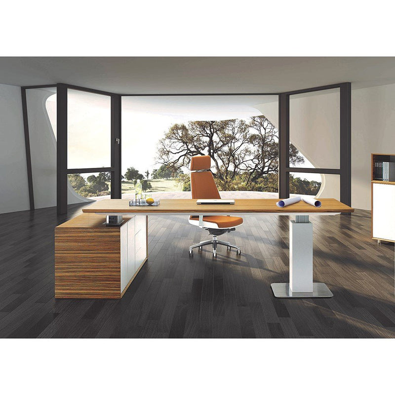 Evolution Adjustable Executive Desk 2280W x 2100D x 7401200mmH | Office ...
