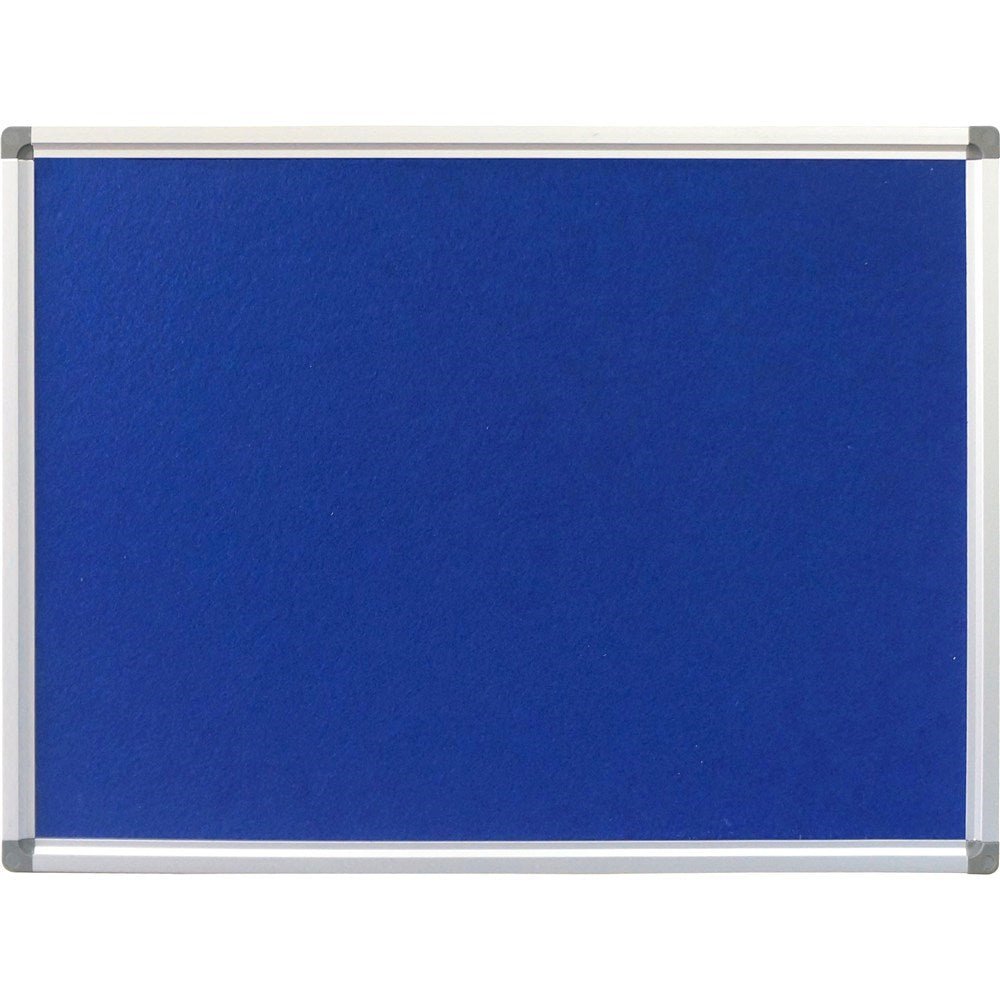 Felt Pinboard Aluminium Frame 1200W x 1200H Blue | Office Furniture Designs