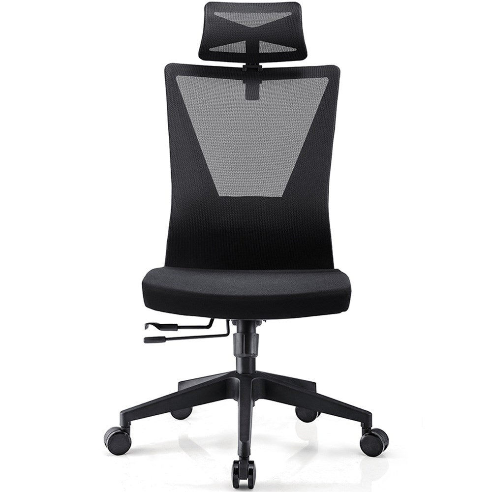 Filmore Chair Mesh Back Black Hi Back With Headrest Black | Office Furniture Designs