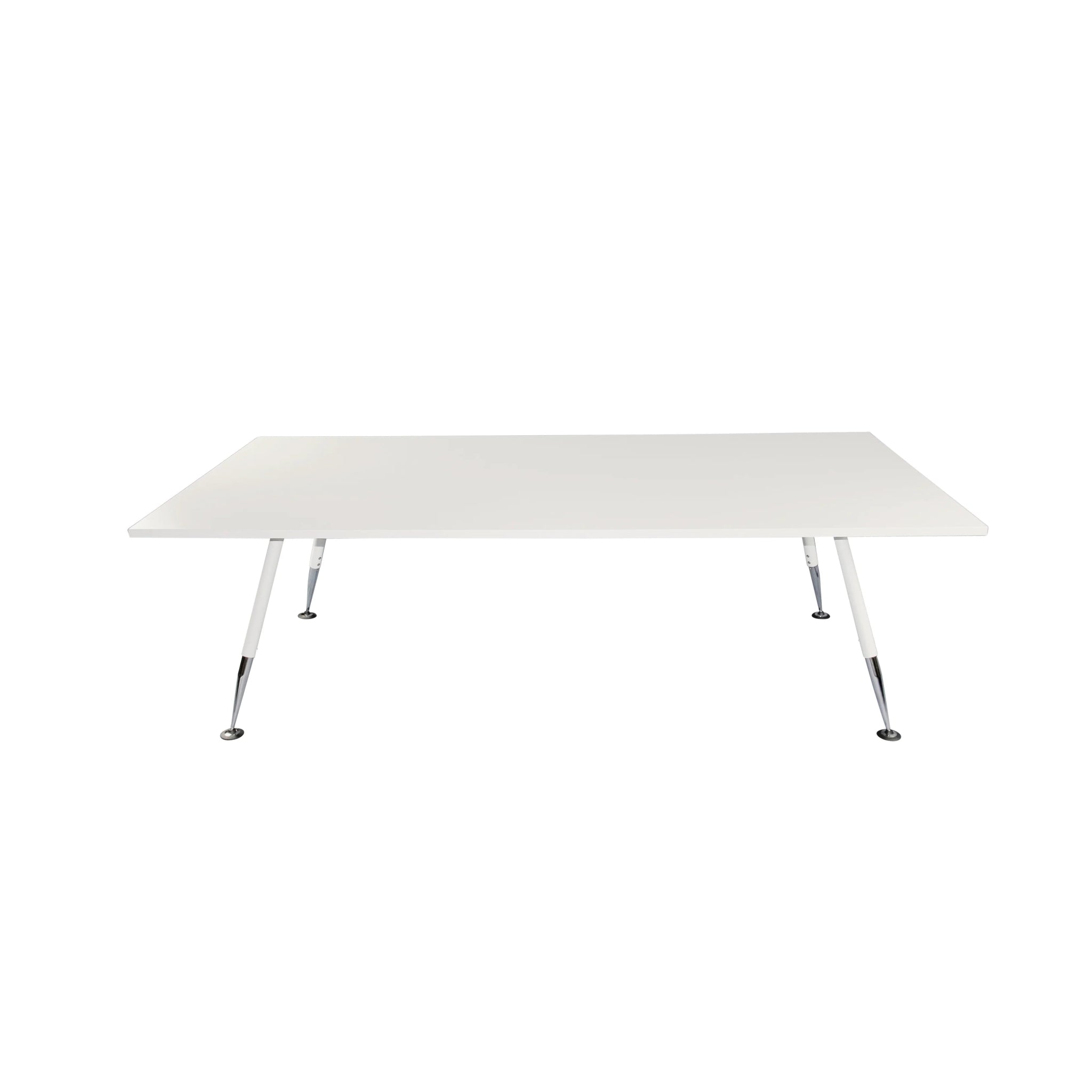 Fleet Boardroom Table White 2400W x 1200D x 720H White | Office Furniture Designs
