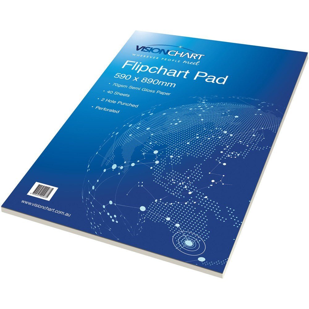 Flipchart Pad Bond Paper White 40 Sheets Pack of 2 | Office Furniture ...