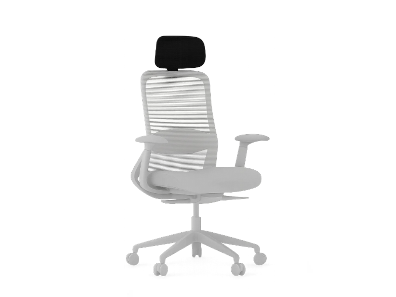 Flow Task Chair Headrest Upgrade Black | Office Furniture Designs
