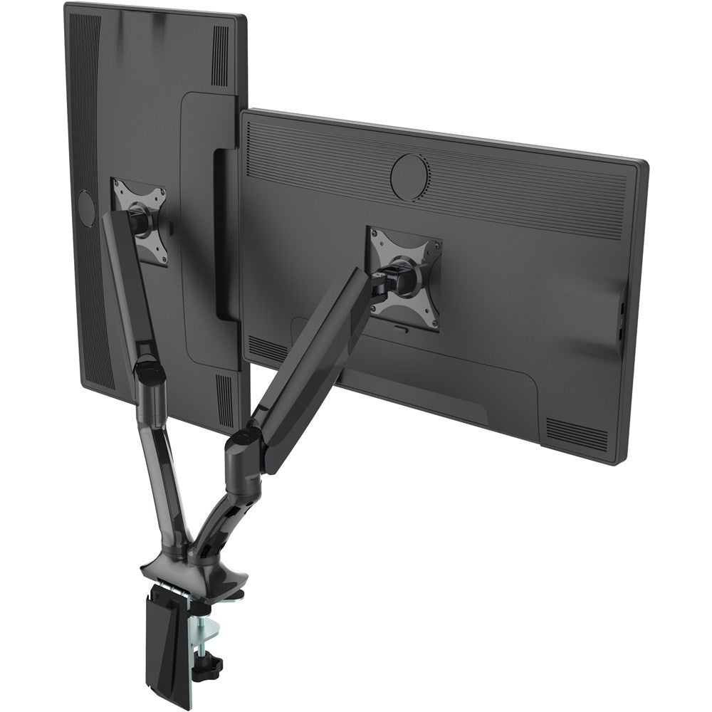 Gladius Monitor Arm Black Dual Black | Office Furniture Designs