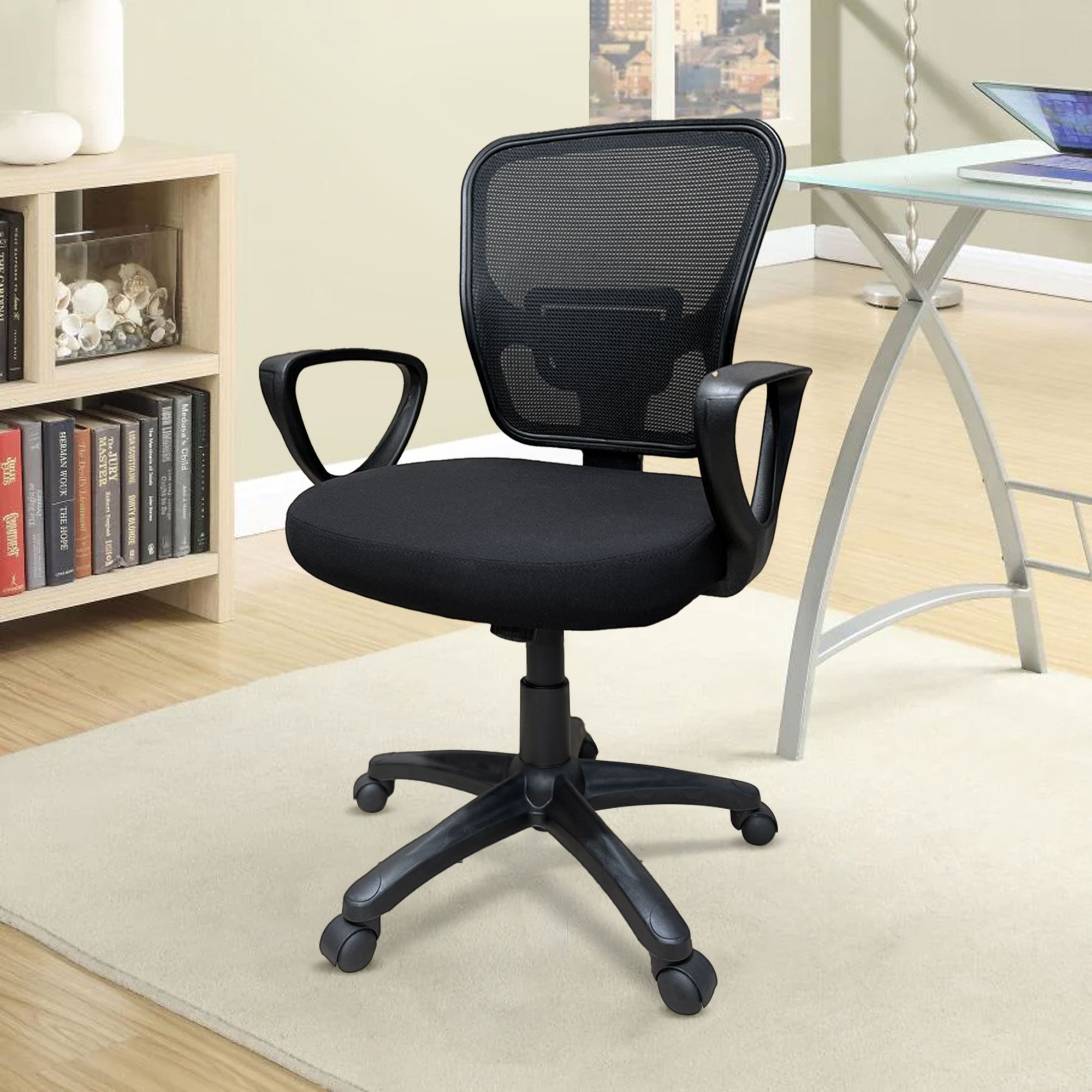 Grace Medium Back Office Mesh Chair With Arms | Office Furniture Designs