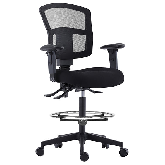 Grant Mesh Task Chair Low Back Drafting Kit (D200) With Arms | Office Furniture Designs