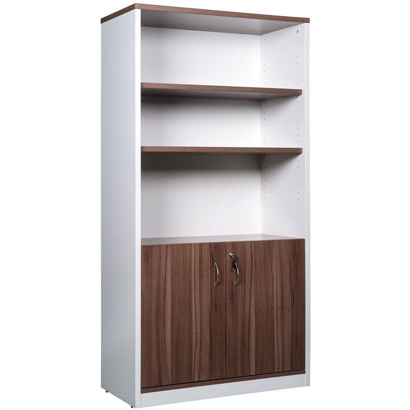 Half Door Storage Cupboard 900W x 450D 1800mmH Casnan And White ...