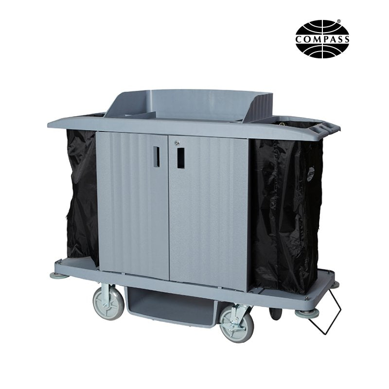 Hard Front Housekeeping Trolley - Office Furniture Designs