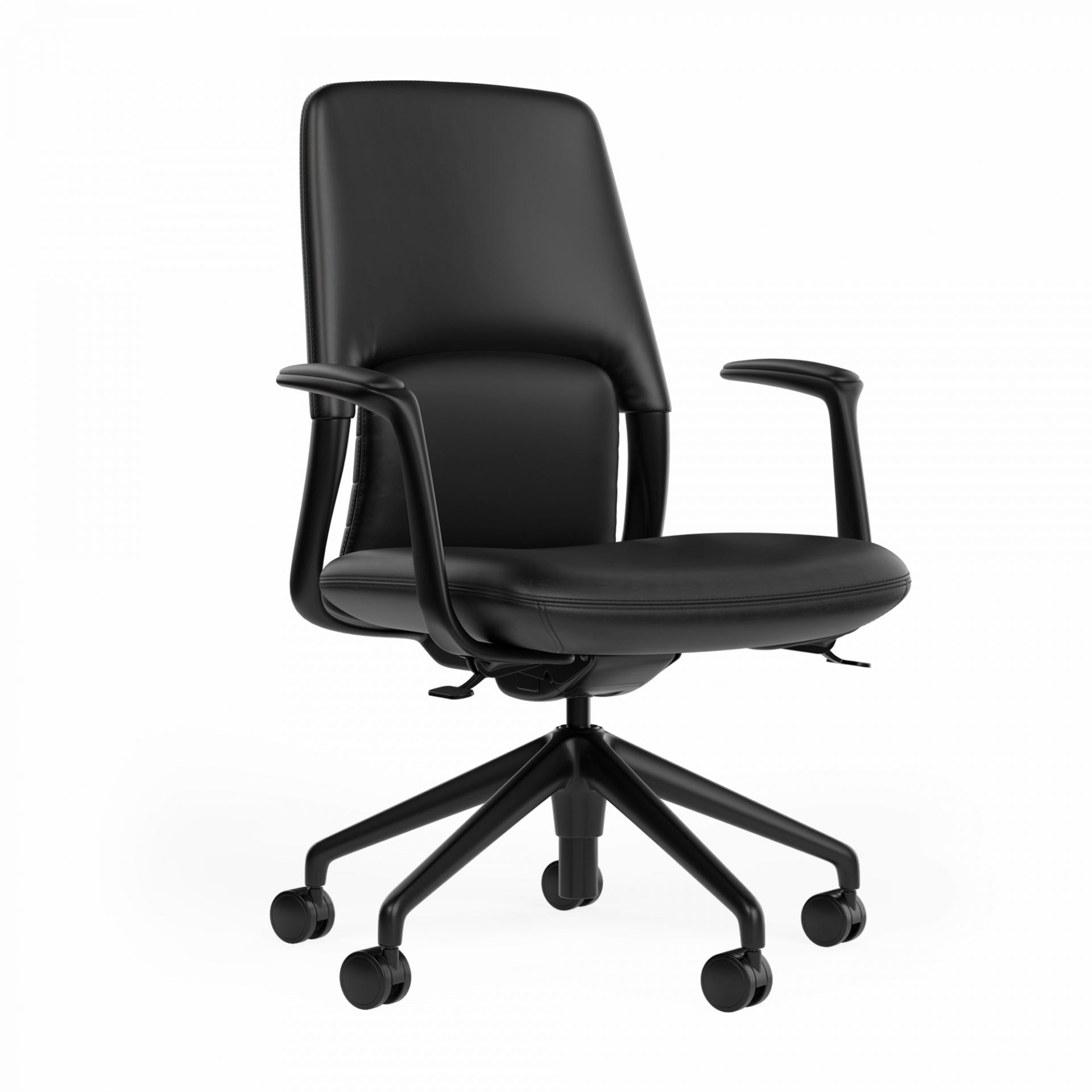 Hawthorne Midback Chair Black | Office Furniture Designs