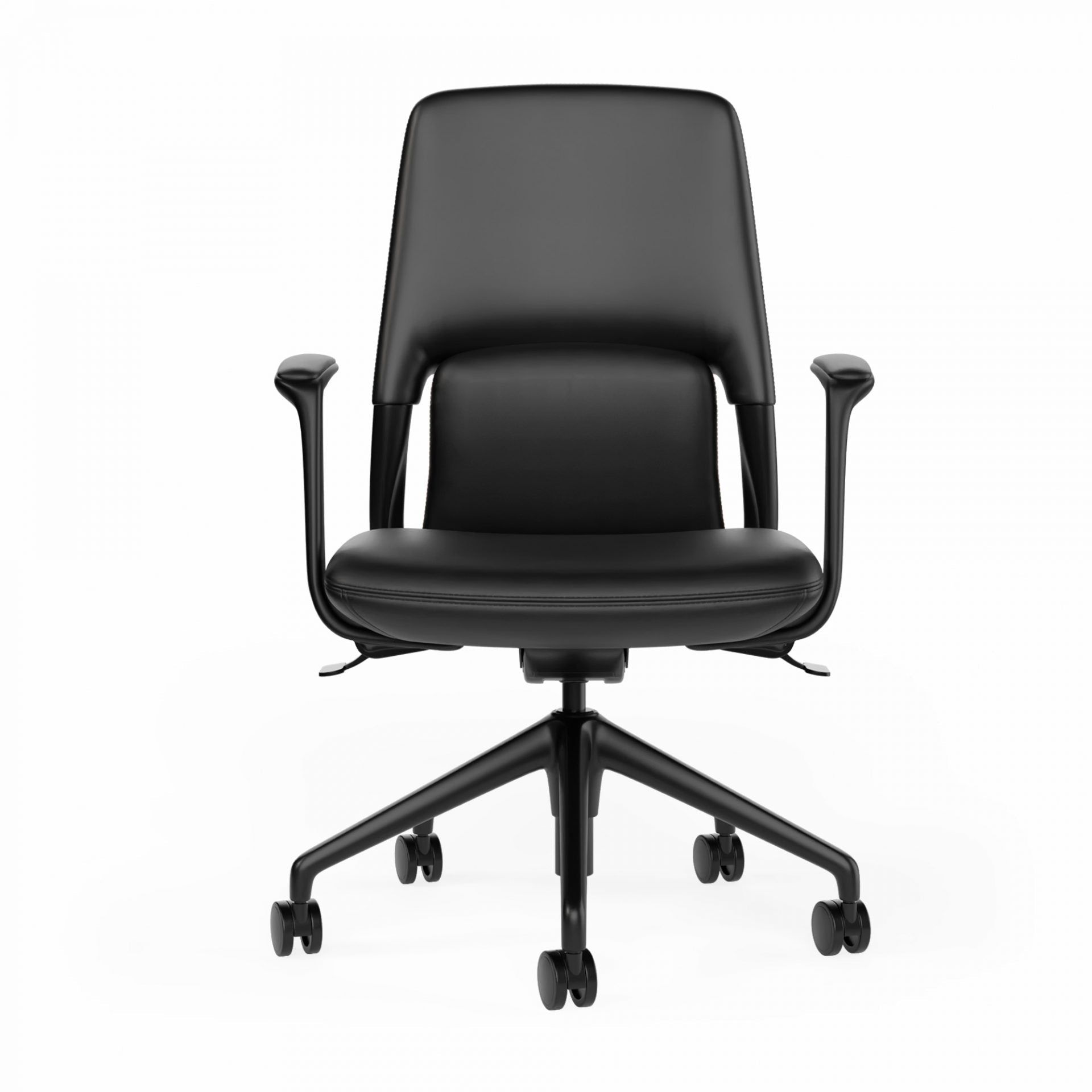 Hawthorne Midback Chair Black | Office Furniture Designs