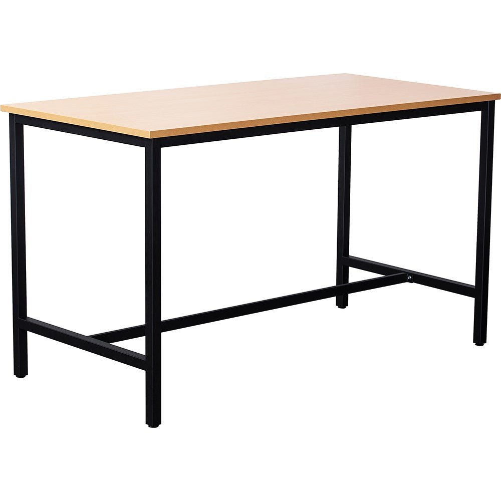 High Bar Table 1800W x 900D x 1050mmH 1800W x 900D x 1050H Beech & Black | Office Furniture Designs