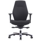 Impact Heavy Duty Multi Shift Chair With Arms Black Fabric High Back With Headrest Black | Office Furniture Designs