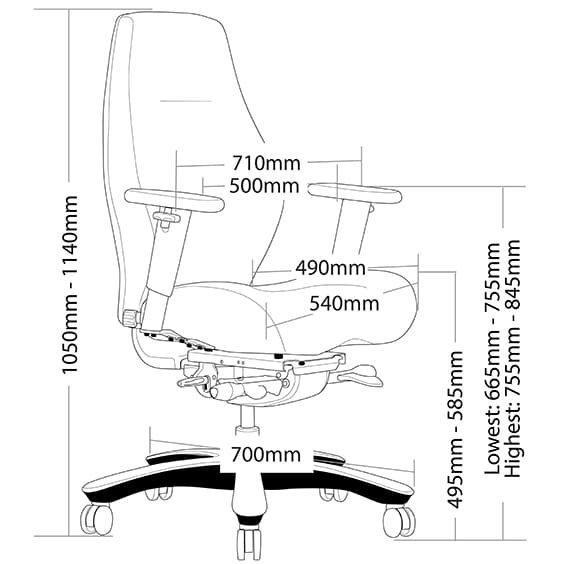 Impact Heavy Duty Multi Shift Chair With Arms Black Fabric Low Back No Headrest Black | Office Furniture Designs