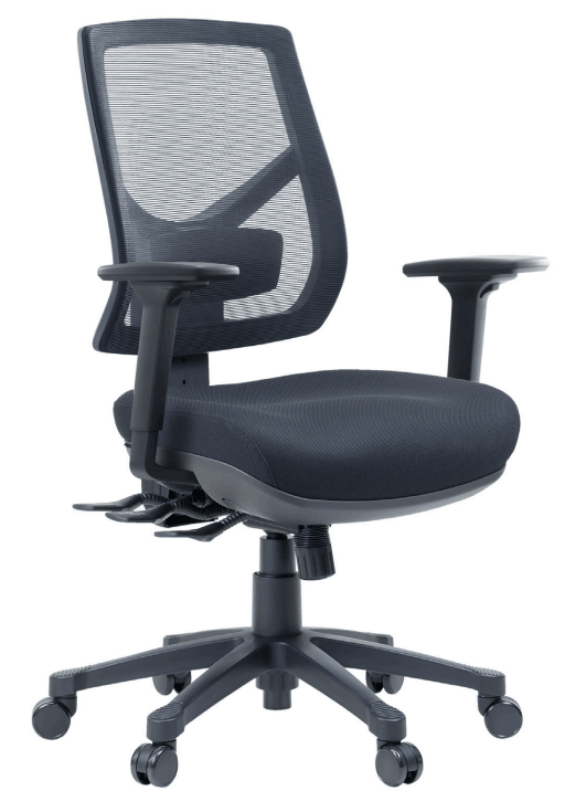 Kenzo Mesh Task Chair With Arms | Office Furniture Designs