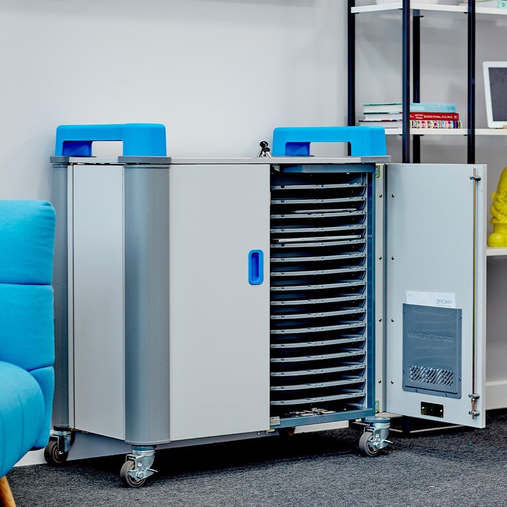 LapCabby UniCabby Horizontal 32 Devices | Mobile AC Charging Trolley | Office Furniture Designs