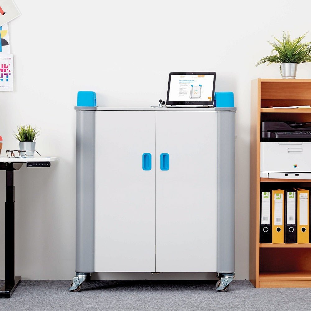 LapCabby UniCabby Horizontal 40 Devices | Mobile AC Charging Trolley | Office Furniture Designs
